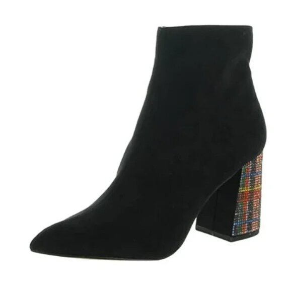 Betsey Johnson kassie Black Suede NIB - Picture 1 of 11